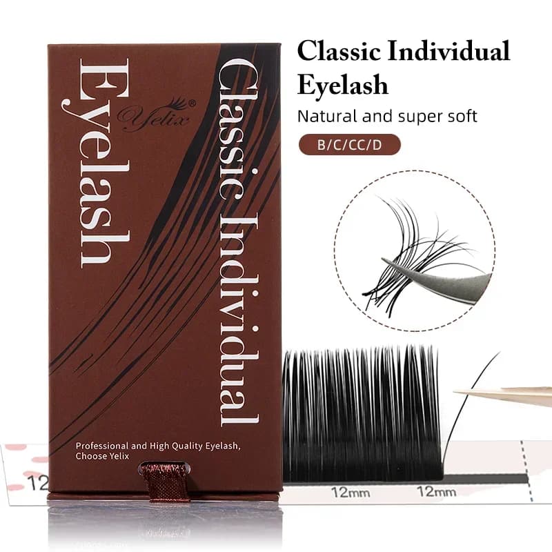Super Matte Klassiske Individuelle Vippeextensions 0,18mm