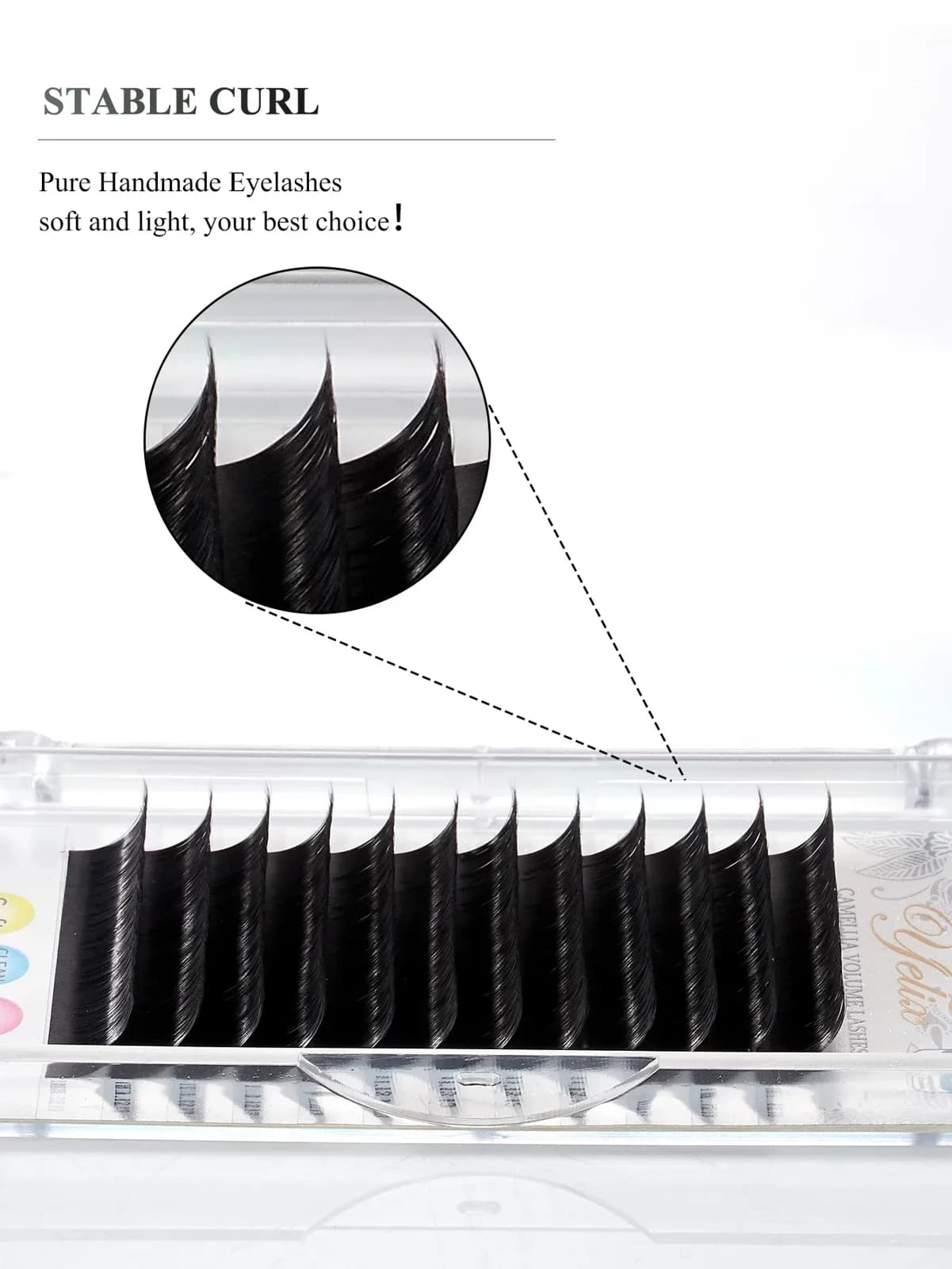 Klassiske Ellipse Flate Matte Naturlige Vippeextensions