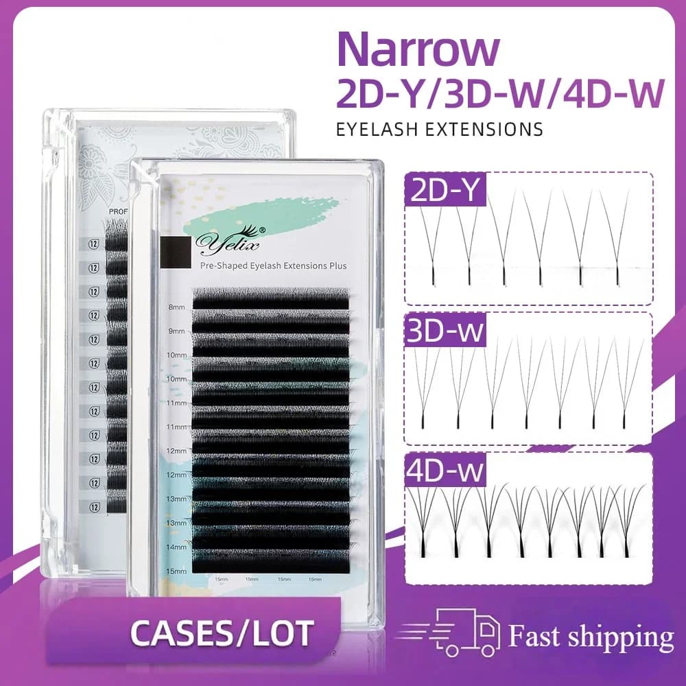 Smale W-formede vippeextensions, 2D-5D volumvifter