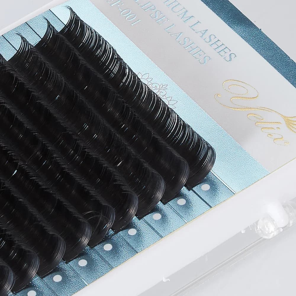 Ellipse Flat Cashmere Split-Tip Øyenvippeextensions