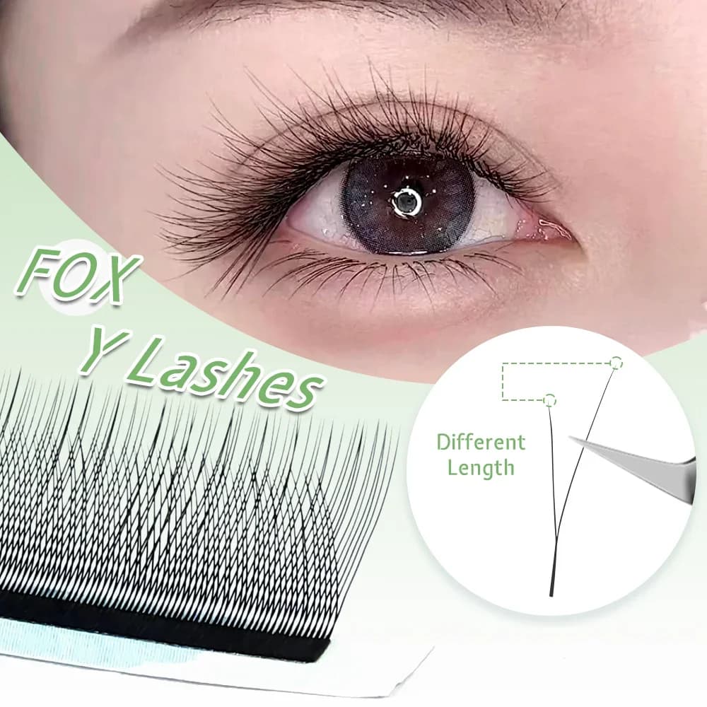 Fox Eye 1D Y-form ferdige volumvipper 8-13mm
