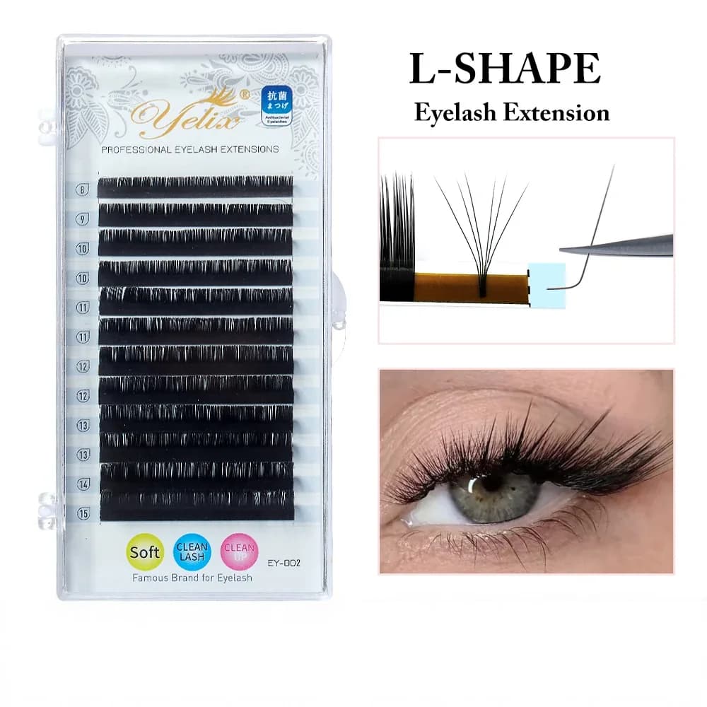 L-Curl Individuelle Silke Øyenvippe Extensions