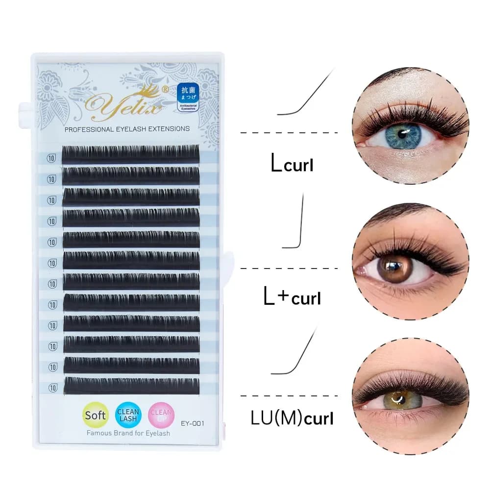 L-kurven Matte Mink Individuelle Vippeforlengelser 8-15mm
