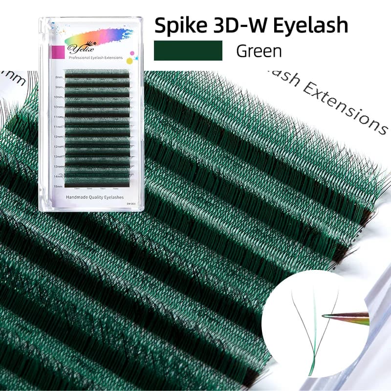 Svarte og lilla spike 3D-W fluffy volumeflater