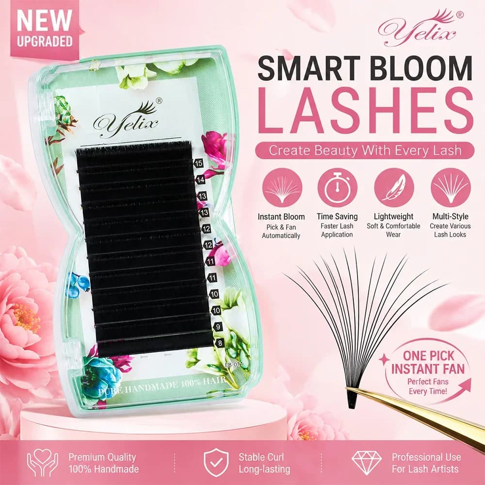 Easy Fanning Smart Bloom blandet lengde vipper