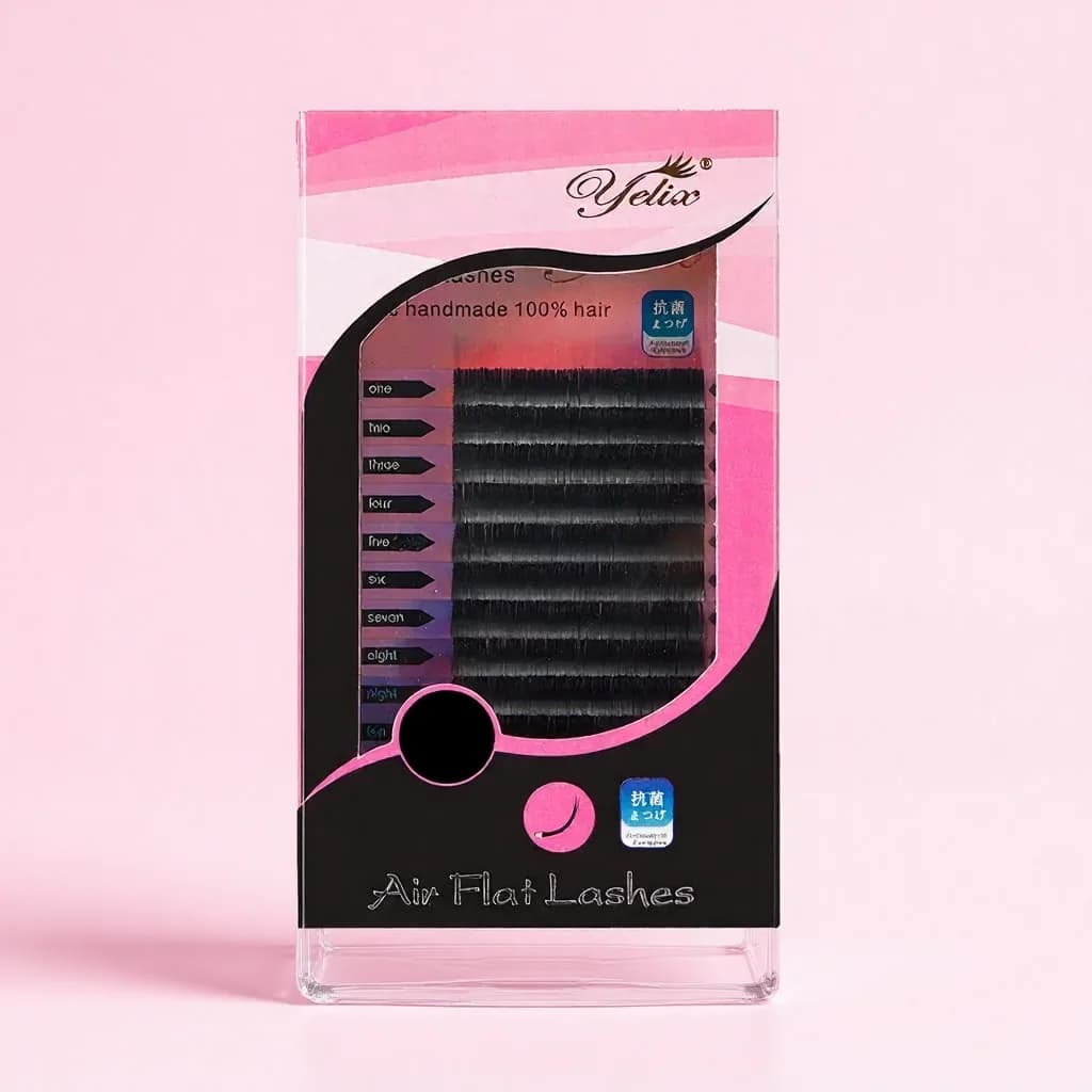 Air Ultra-myke flate ellipse-spiss individuelt vippeextensions