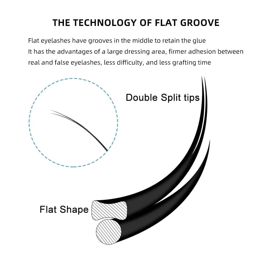 Air Flat D+ krøll ellipse vippeextensions