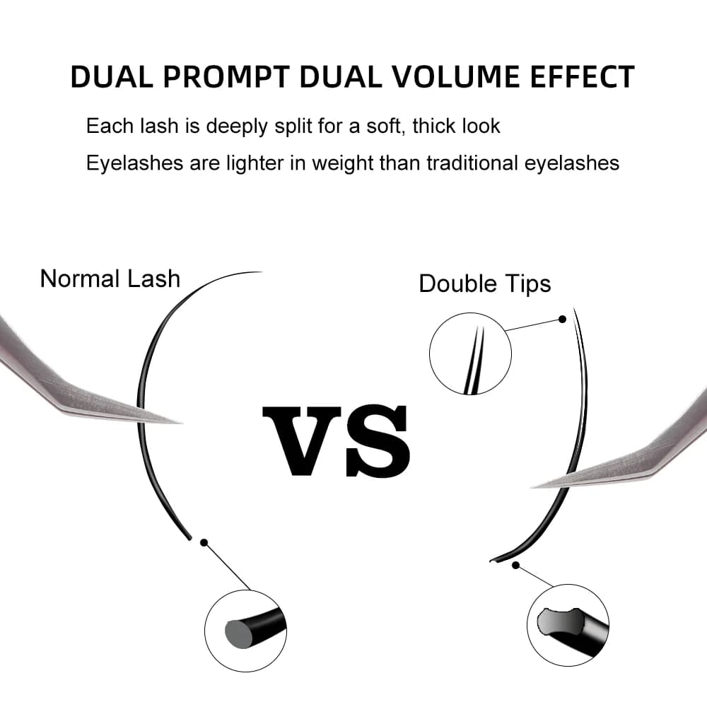 Air Flat D+ krøll ellipse vippeextensions