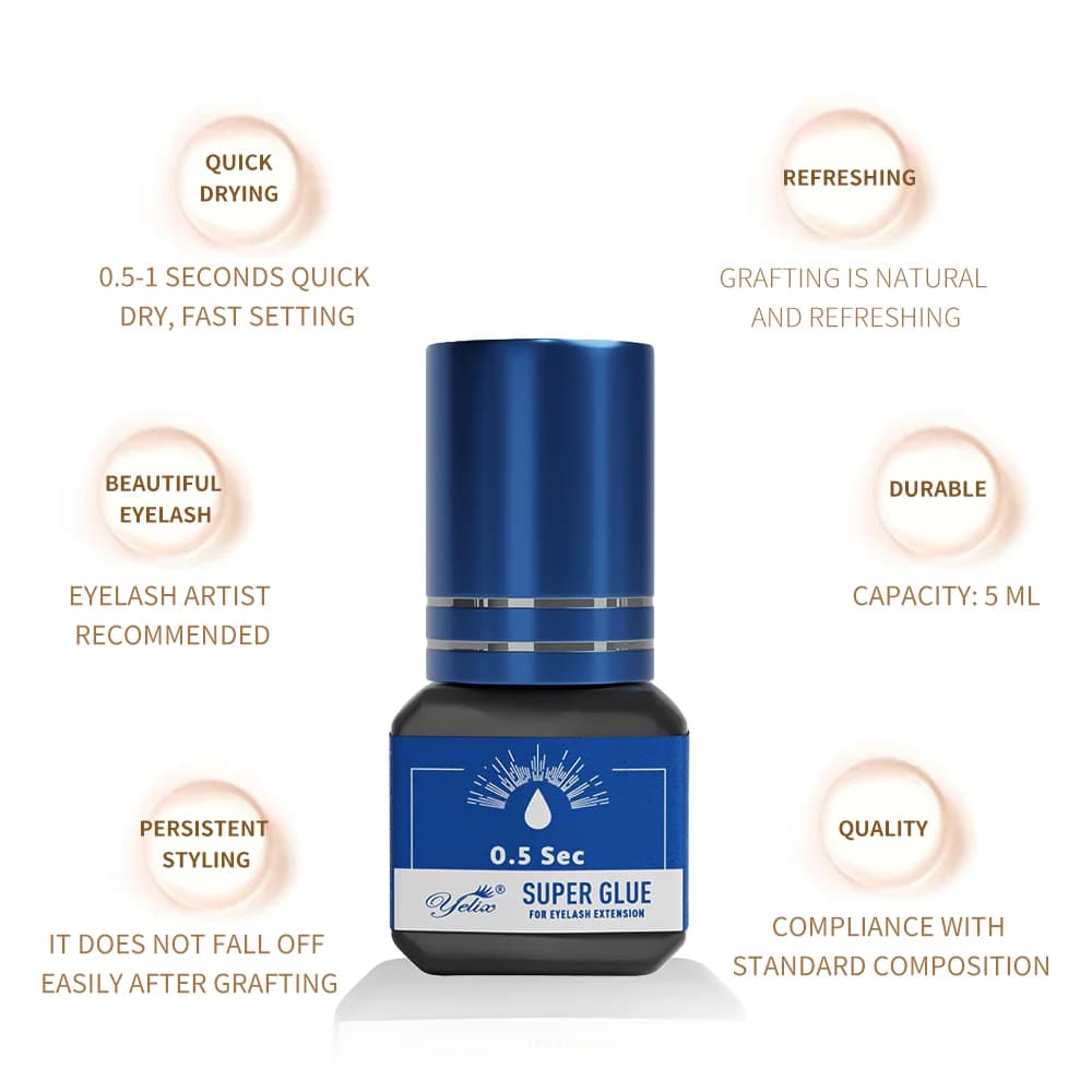 Profesjonell lim for vippeextension 5 ml 3-pakning